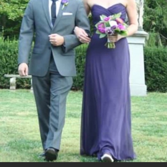 After Six concord purple bridesmaid dress - Picture 2 of 8